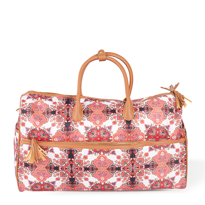 Torpna torba s dvostrukim zipom u tropskom stilu